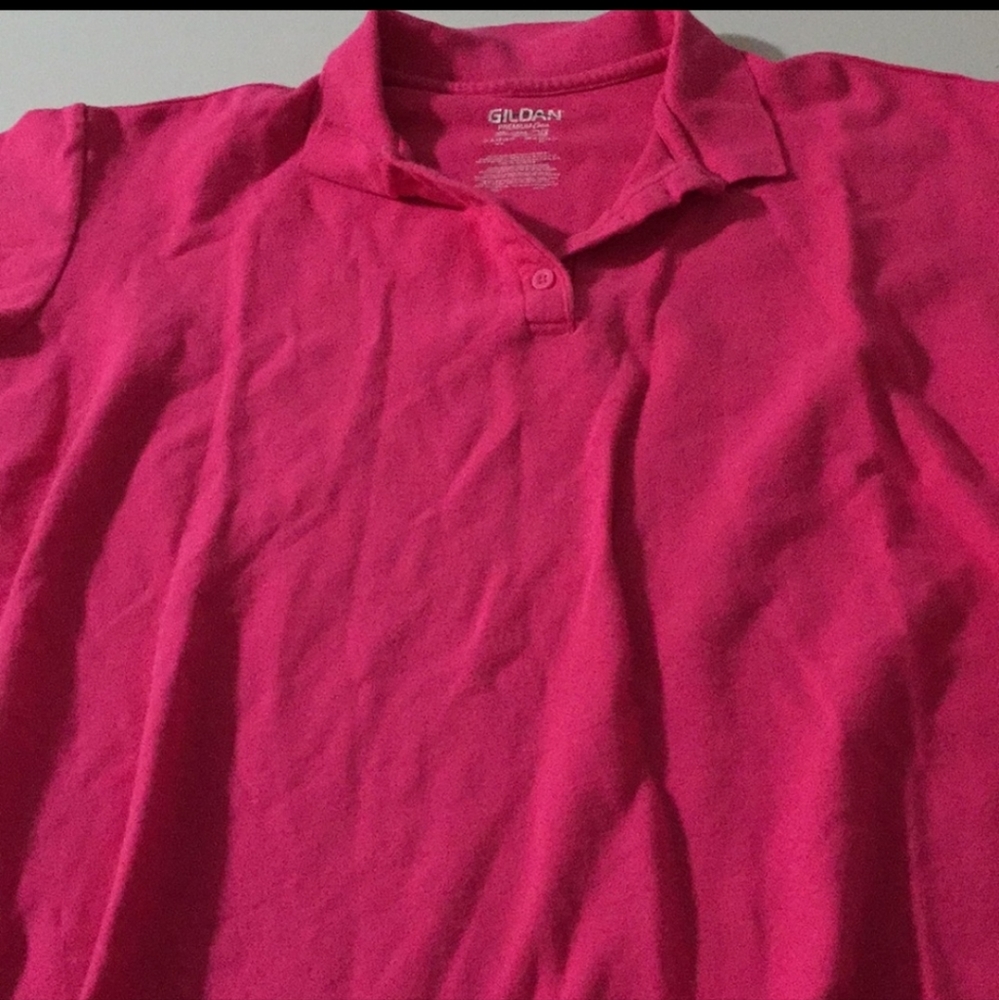Hot Pink Polo shirt